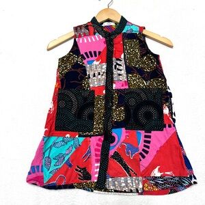 Zuri Kenya sz 3Y 3 - 4 Years patchwork sleeveless kids girls dress